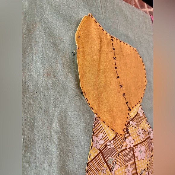 Vintage Primitive Sun Bonnet Sue Appliqué Quilt 65” x 84” - Picture 6 of 15
